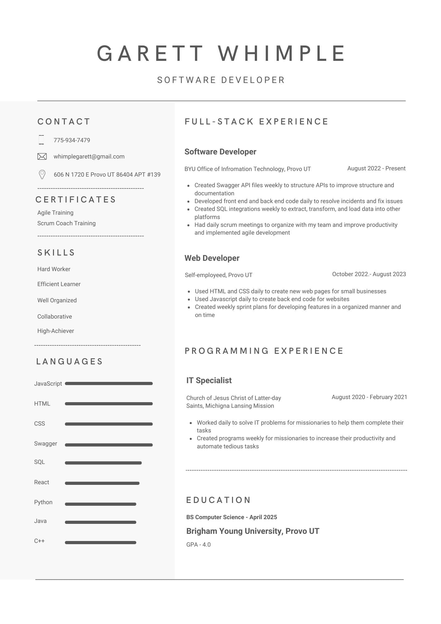 Resume